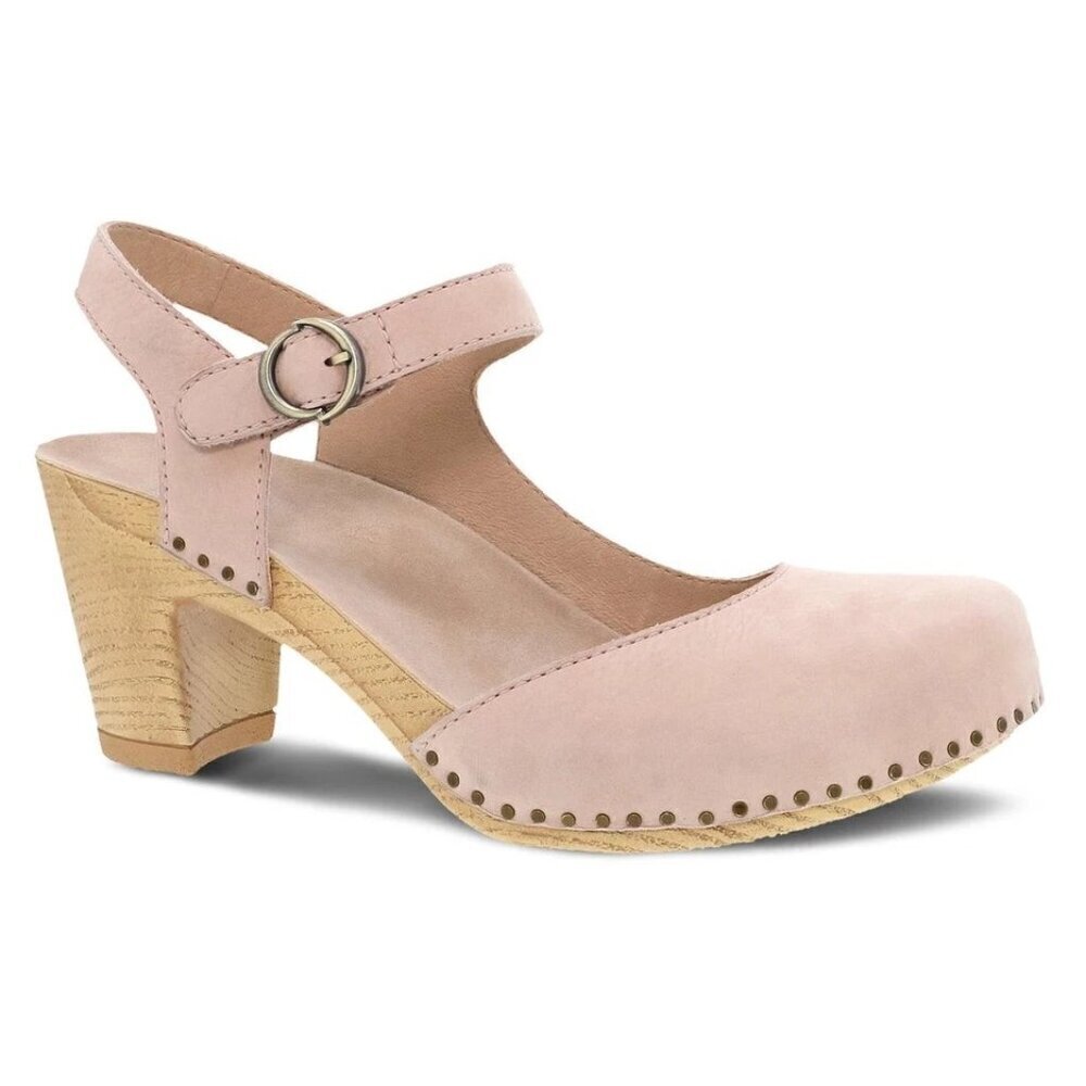 Dansko Taytum Blush Milled Nubuck Heels EU 41 US 10.5-11 NEW